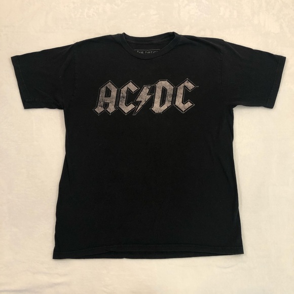 Live Nation Shirts Acdc Spell Out Live Nation Merchandise Black